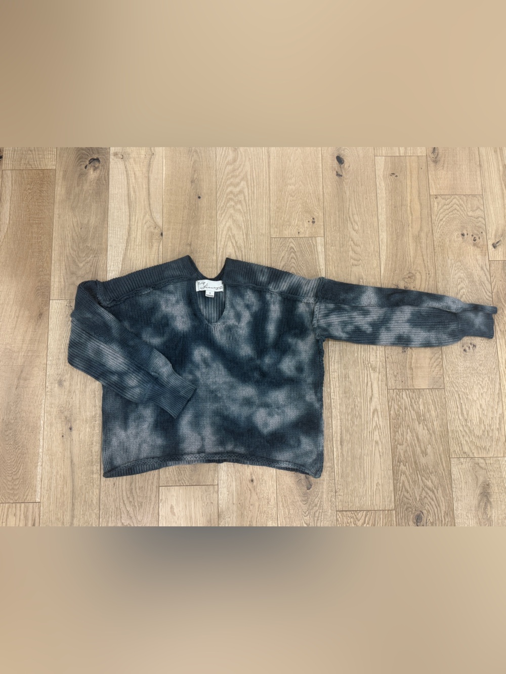 Women’s Vintage Havana Tie-Dye Cropped Sweater
